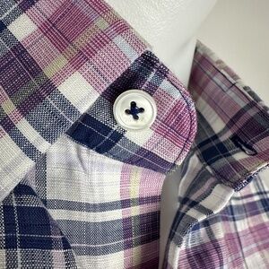 Zachary Prell Soft Linen Shirt Size Small